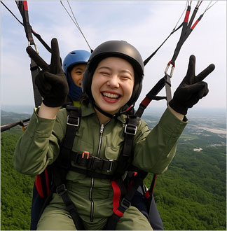 군산 패러글라이딩 비행 체험